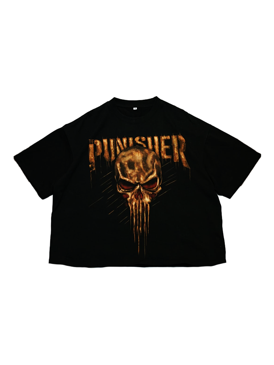 Camiseta The Punisher – Edición Única Hecha a Mano con Lejía