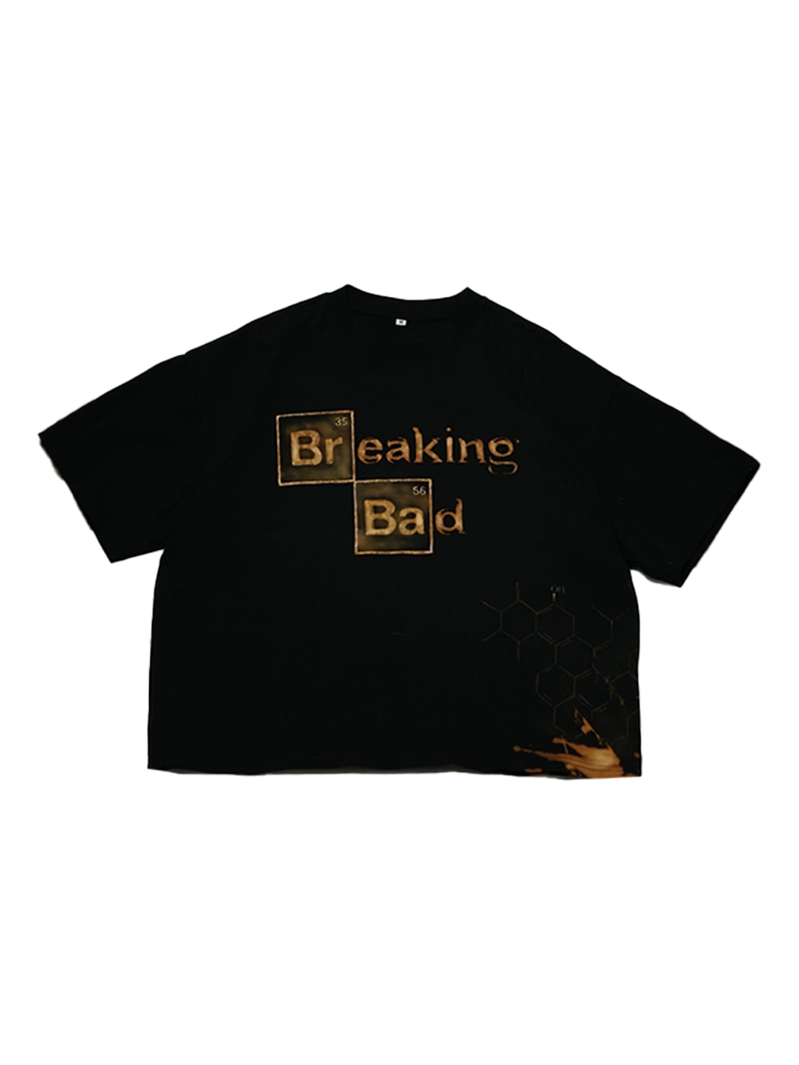 Camiseta Breaking Bad/ Walter White – Edición Única Hecha a Mano con Lejía